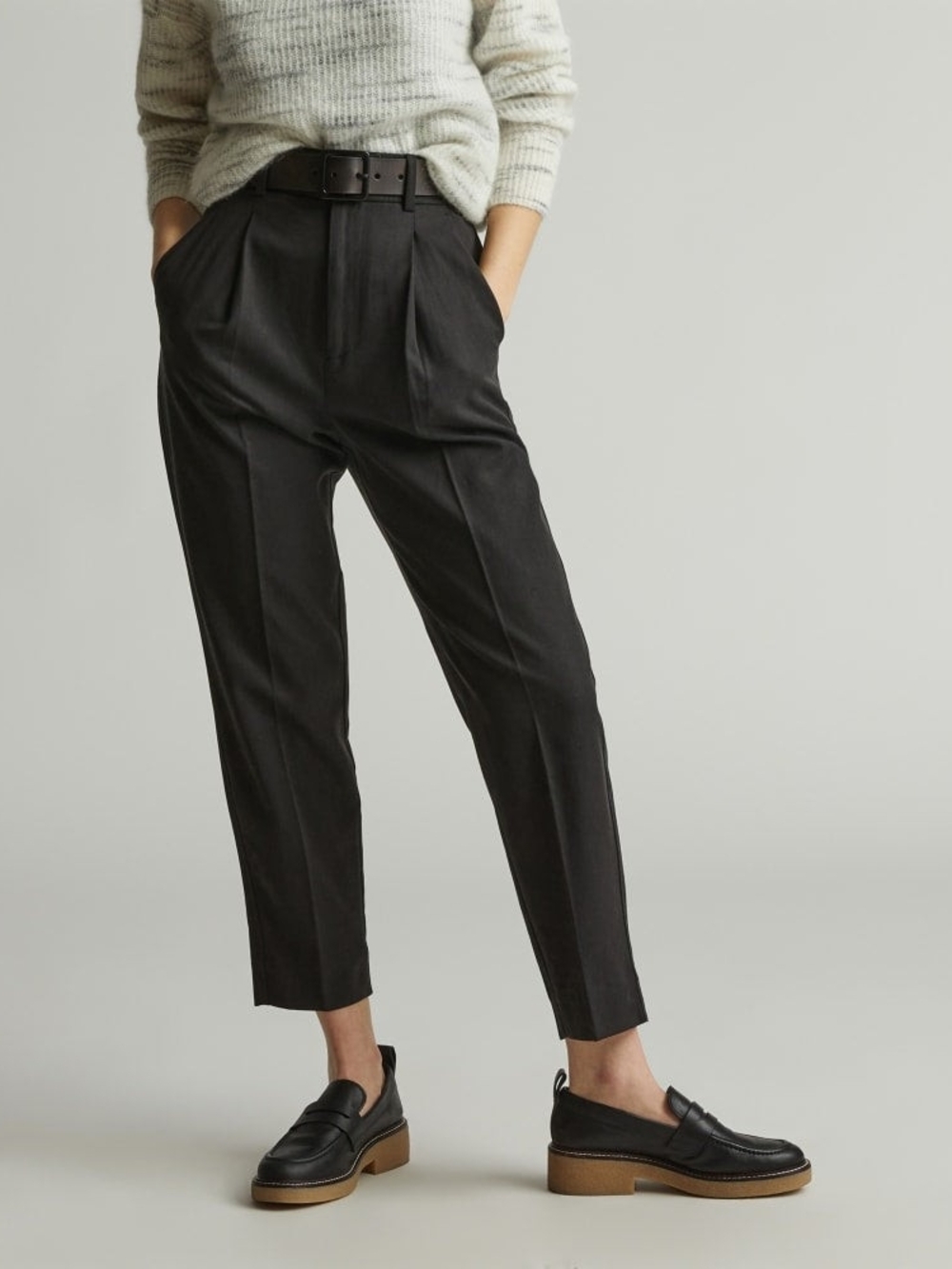 Everlane Black and White Gingham Trousers - Picture 4 of 5